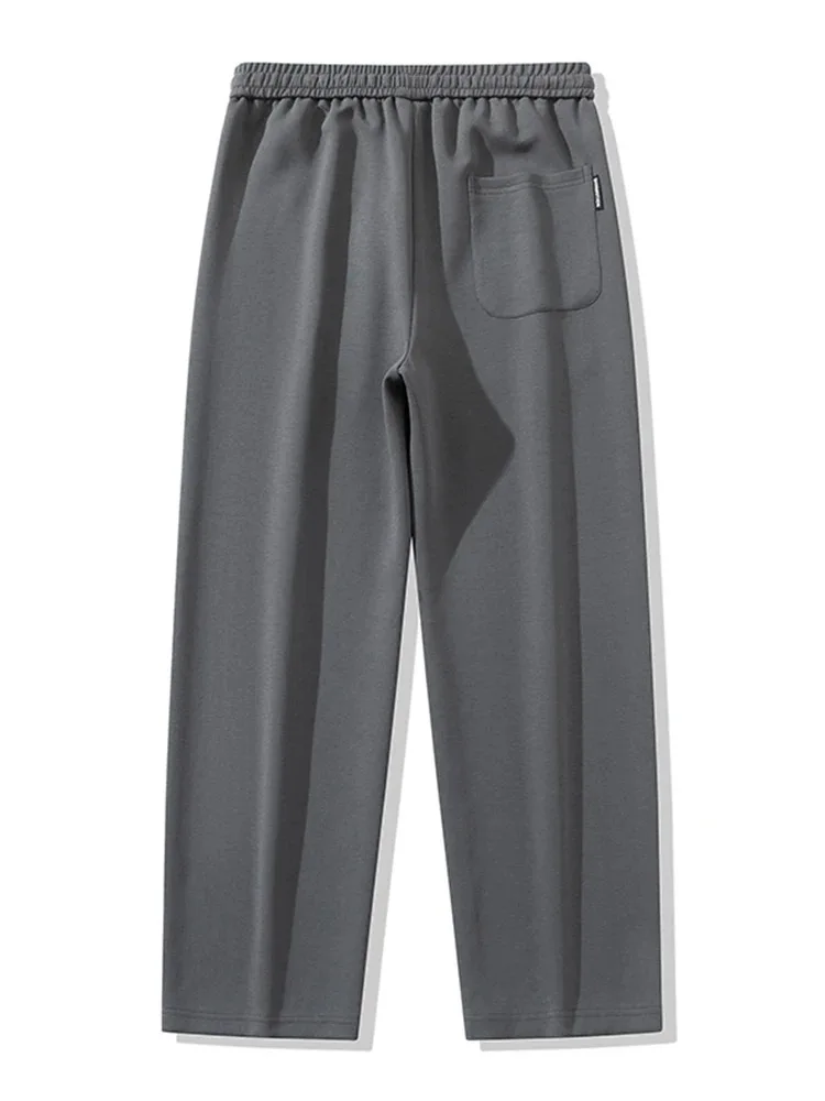 8XL Männer Gerade Jogginghose Breites Bein Baumwolle Track Hosen Kordelzug Brief Sport Baggy Hosen Beiläufige Lange Hosen Große Größe – Detail 11