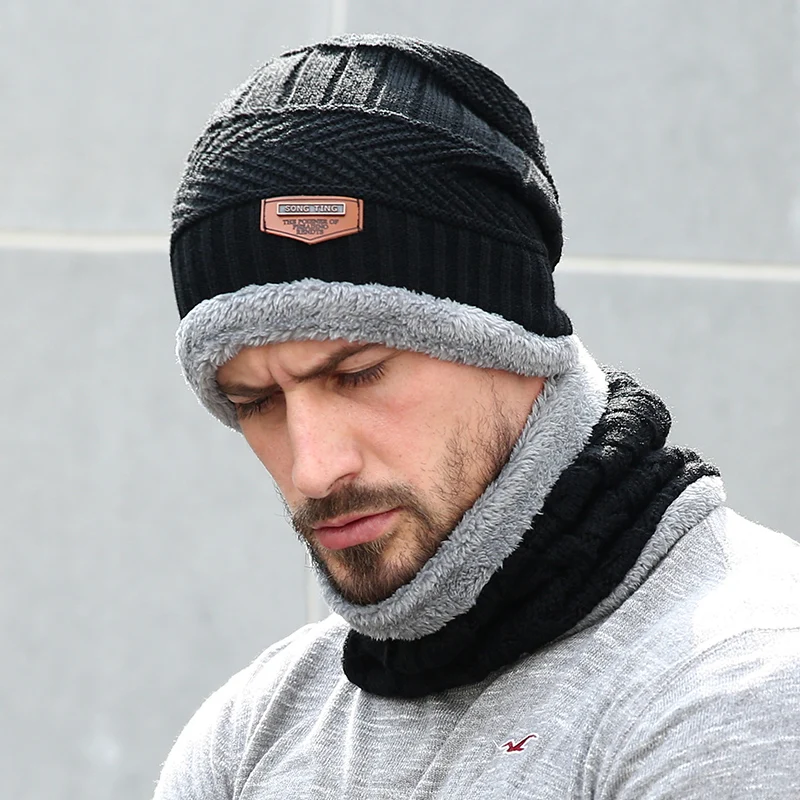 Winter Hats For Men Skullies Beanie Hat Winter Cap Men Women