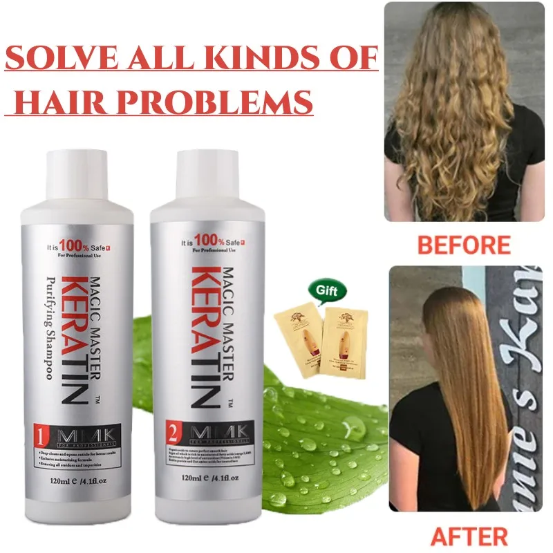 Mmk Natural Coconut Oil Keratin Hair Straightening Smoothing Treatment
