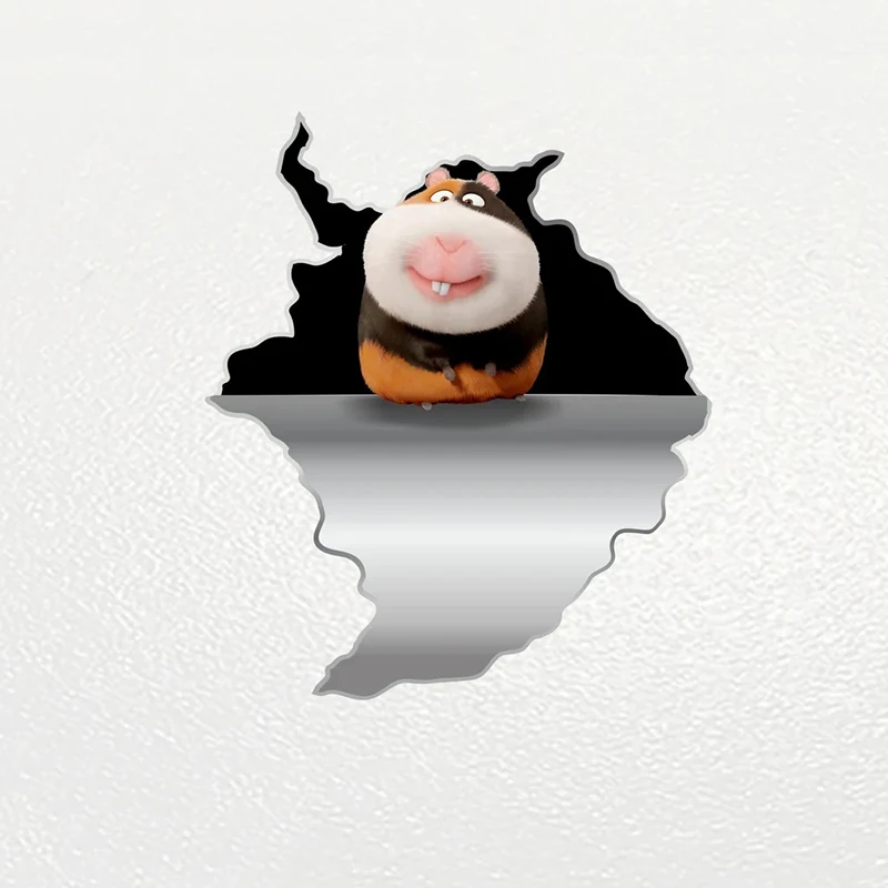 

V1091# Car Sticker Hamster Animal Waterproof Vinyl Decal Car Accessories Decor Pegatinas Para Coche