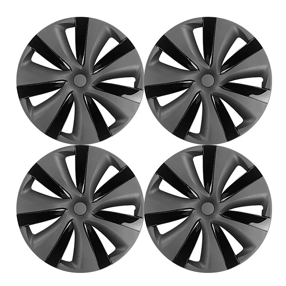 4Pcs 19 inch Wheel Hub Caps Decorative Protection Cover for Tesla Model Y-Car Tire Exterior Modification Parts