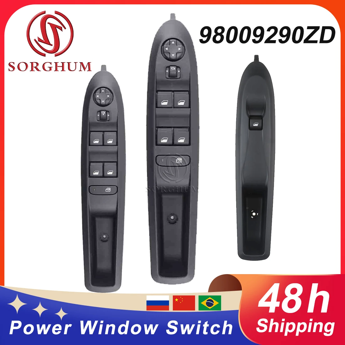 

Sorghum For Citroen C4L C4 13-16 Electric Mirror Power Window Switch Button Glass Lifter Control Regulator 98009290ZD 98009685ZD