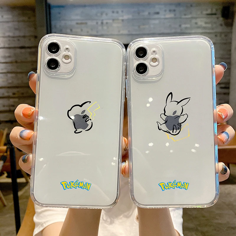 13 pro max cases Phone Case 11 Pokemon Pikachu For iPhone 11 12 13 Pro Max 12 13 Mini X XS XR MAX 5 6 7 8 Plus 2020 Silicone Cover Funda Comics iphone 13 pro max leather case