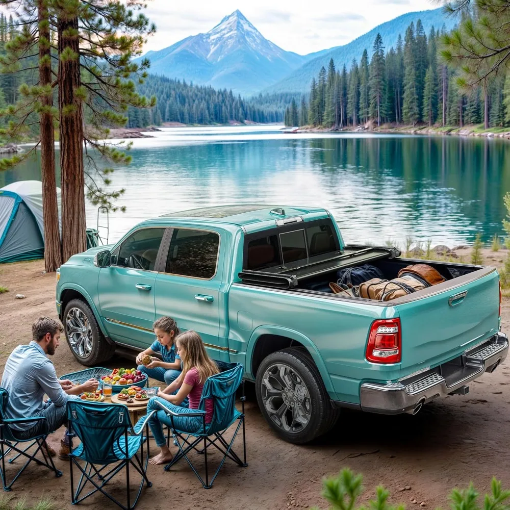 5.7FT FRP Hard Tri-Fold Tonneau 5