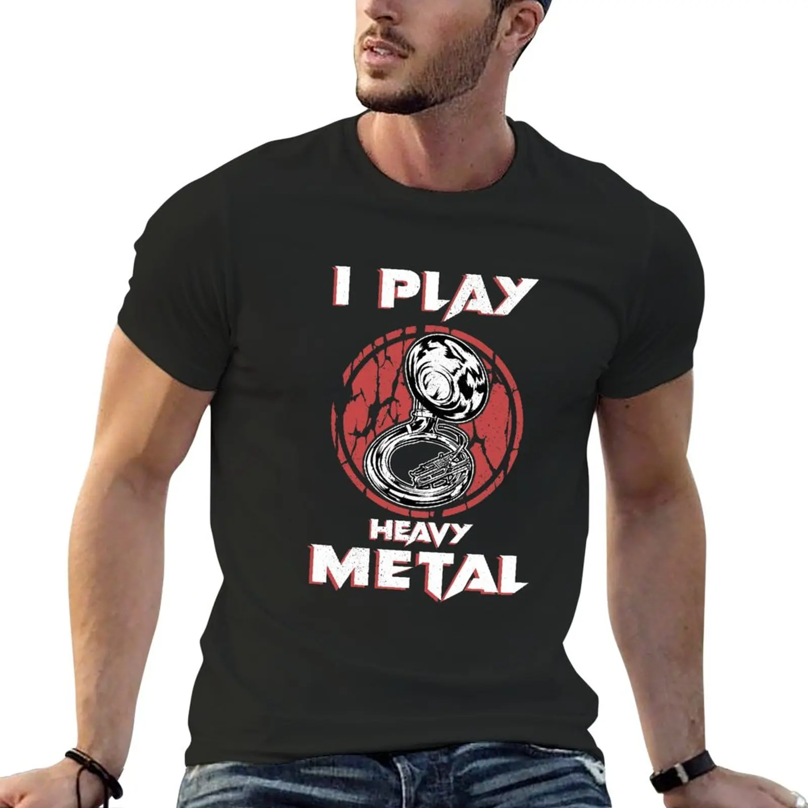 

New Tuba Gifts I Play Heavy Metal Marching Band Music Sousaphone T-Shirt funny t shirt custom t shirt mens t shirt