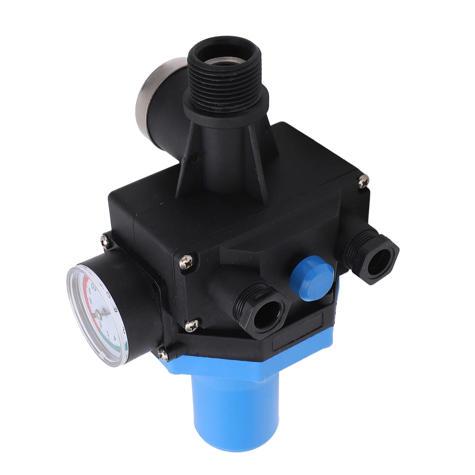 Water Pump Pressure Controller Waterproof Adjustment Automatic Water Pump Control Switch with Single Way Valve
