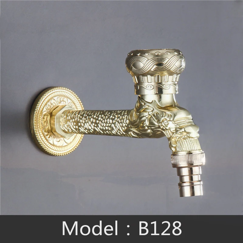 Retro Cooling only lengthened washing machine faucet Zinc alloy outdoor garden decoration faucet  mop pool accessories faucet