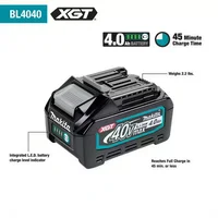 Batterie Makita 40V XGT authentique 5.0Ah 4.0Ah BL4050 BL4040, haute performance, longue autonomie, charge rapide pour outils sans fil 🔋 5