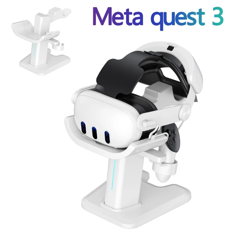 

Portable Charging Station Charging Dock LED Charging Base for Quest3 Headset Dropship