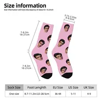 Chaussettes personnalisées en forme de visage Chaussettes personnalisées unisexes Chaussettes photo personnalisées Chaussettes photo Chaussettes personnalisées comme cadeaux 3