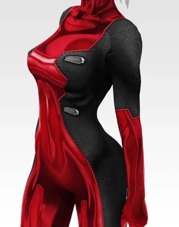 Marvel-Inspired Deadpool Spandex Bodysuit Cosplay Costume for Women