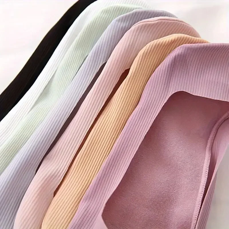 7 Pairs of Women's Summer ice silk socks Cool Breathable Free Cut Non-Slip Anti-Heel Shallow Mouth Invisible Socks