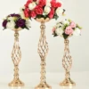 10 Pcs Metal Flower Arrangement Stand Wedding Flower Centerpieces Stand 20 Inch Tall Elegant Metal Flower Vase Gold Candelabra C 4