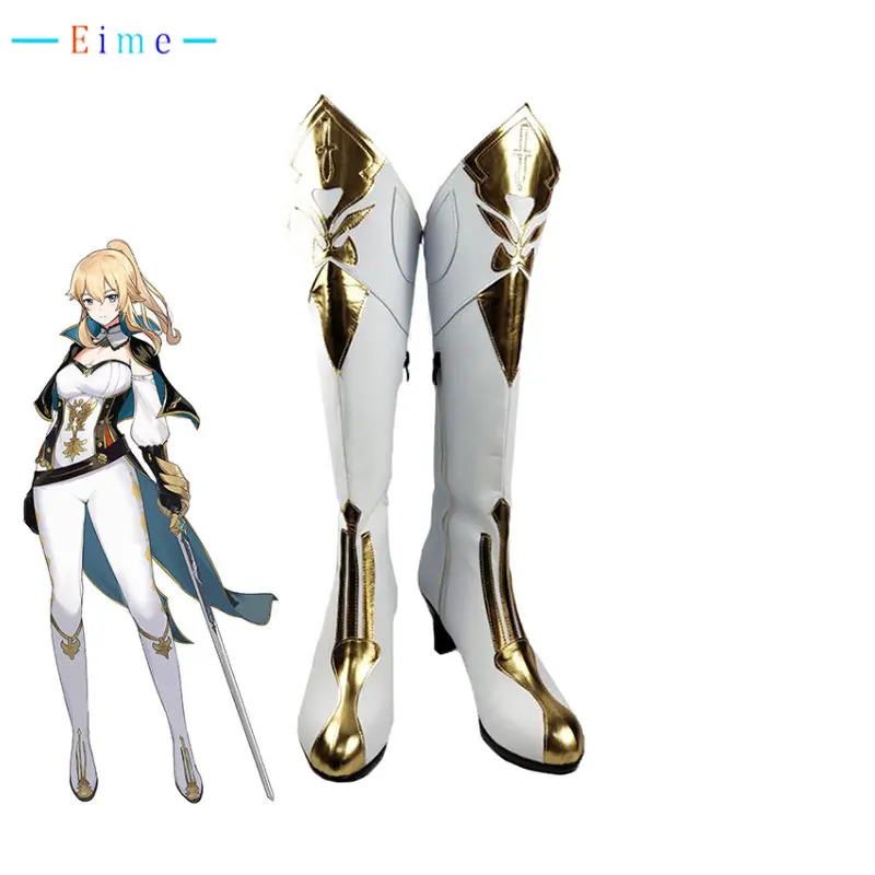 

Jean Gunnhildr Cosplay Shoes Game Genshin Impact PU Leather Shoes Halloween Carnival Boots Cosplay Props Custom Made