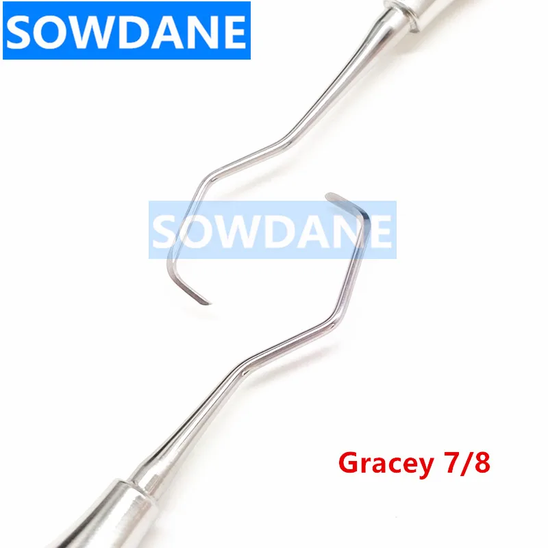 Dental Tooth Cleaning Scaler Dental Professional Gracey Curette Periodontal Bone Curettes Perio Dental Instrument Tool Hand use