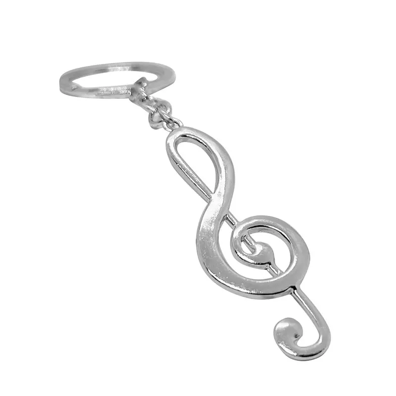 

2Pcs Metal Musical Note Music Symbol Key Rings Keyfob Keyrings Keychains for Decoration