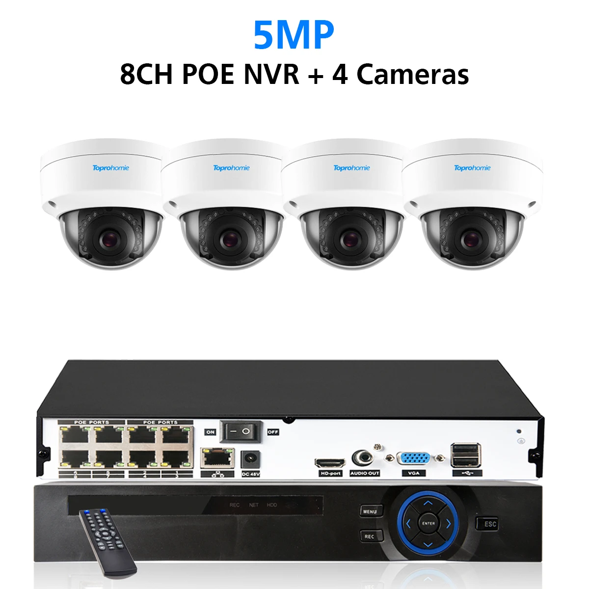 8 NVR x 4PCS 5MP