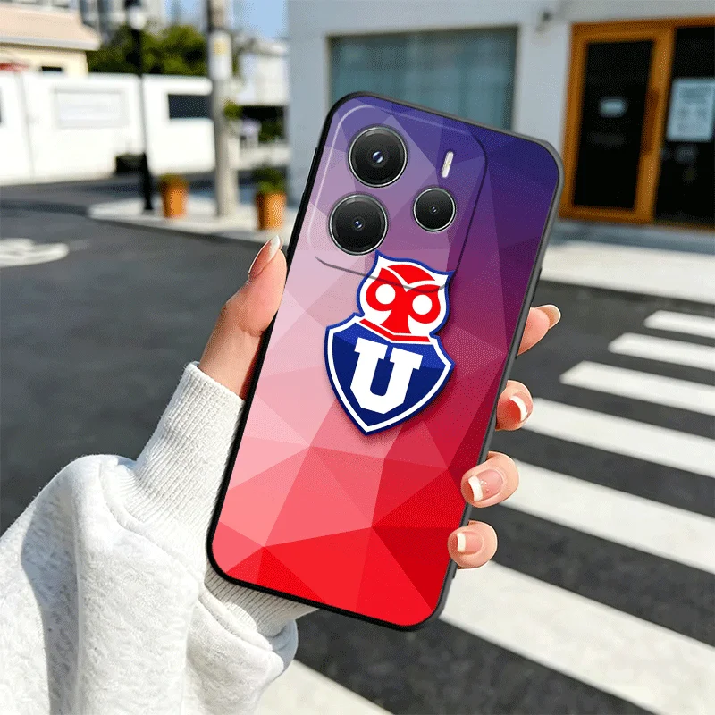 Chile University Logo Soft Phone Case - Black Protective Cover