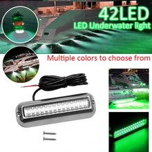 

42LED 80W 538LM Stainless Steel Boat Transom Light Underwater Pontoon Marine Ship Boat Accessories Light Waterproof Marine Light