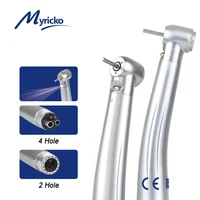 Myricko ทันตกรรม LED Handpiece ความเร็วสูง E-Generator Turbine เซรามิคแบริ่ง Triple สเปรย์น้ํา Airotor หมุน Air Turbine 1