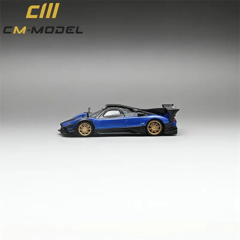 

CM MODEL 1:64 Pagani Zonda Revolution Blue Full Carbon Diecast Model Car