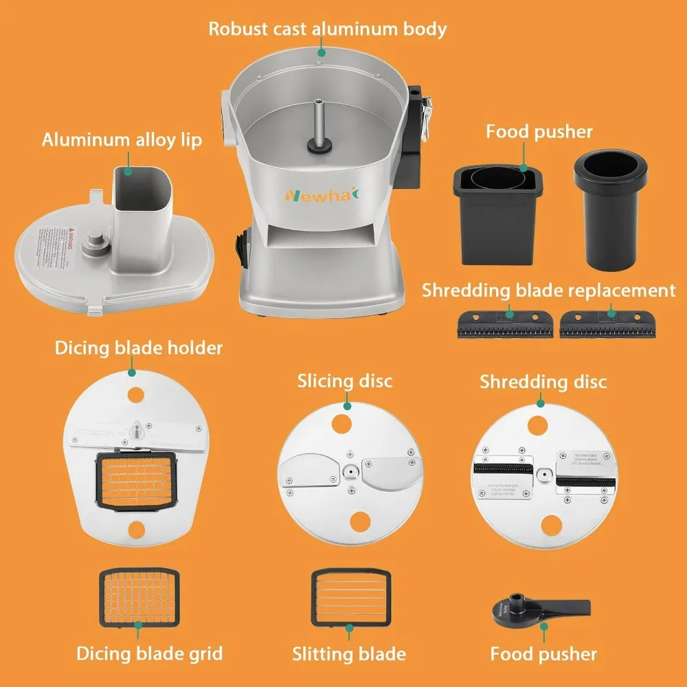 All-in-One Commercial Grade Vegetable Chopper: Automatic Dicer, Slicer, Shredder, and Strip Cutter for Various Vegetables Includ