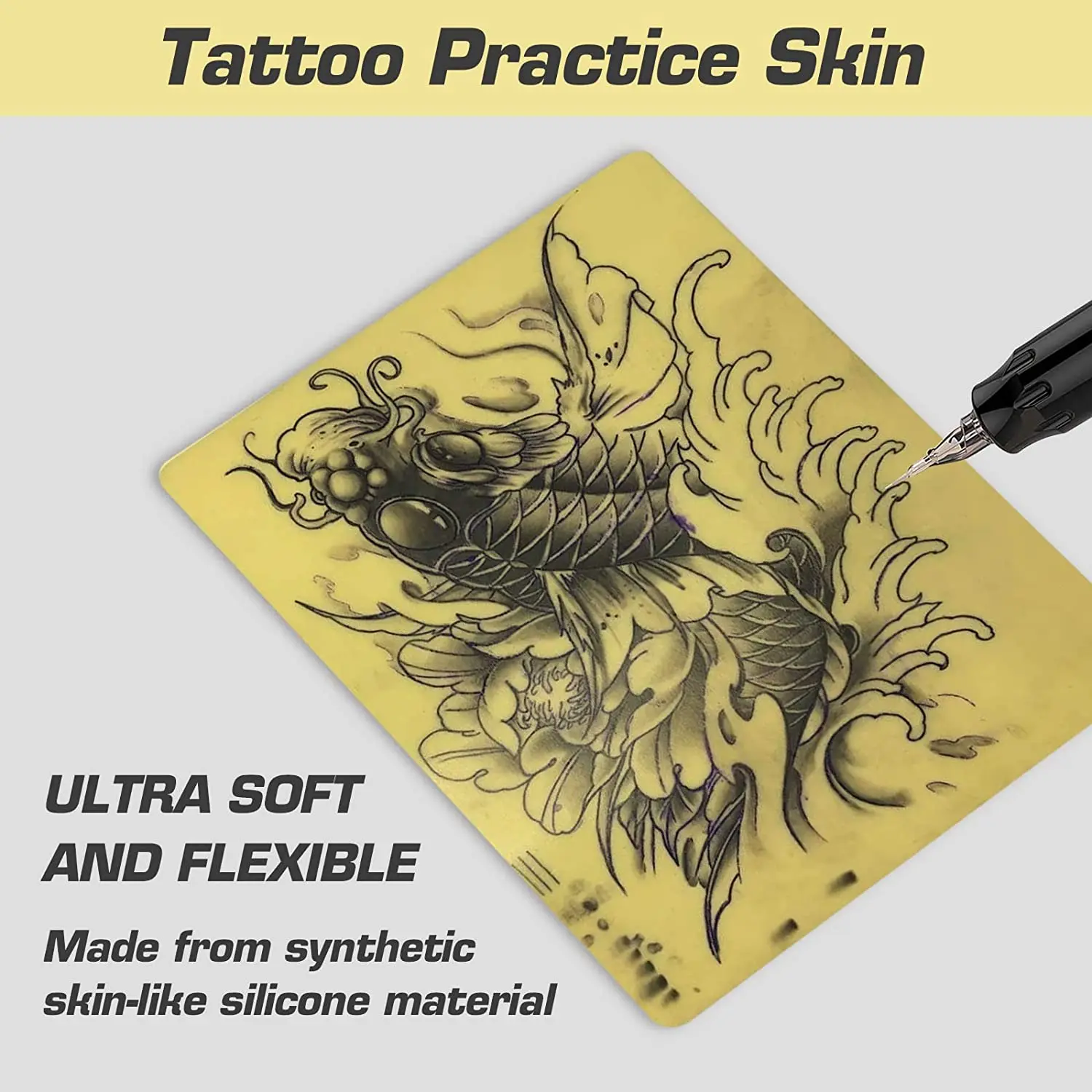 1/3/6/9PCS 20*30*0.3cm Tattoo Practice Fake Skin Sheet Double Side Blank Tattoo  Practice Skin practice Big size practice skin - AliExpress