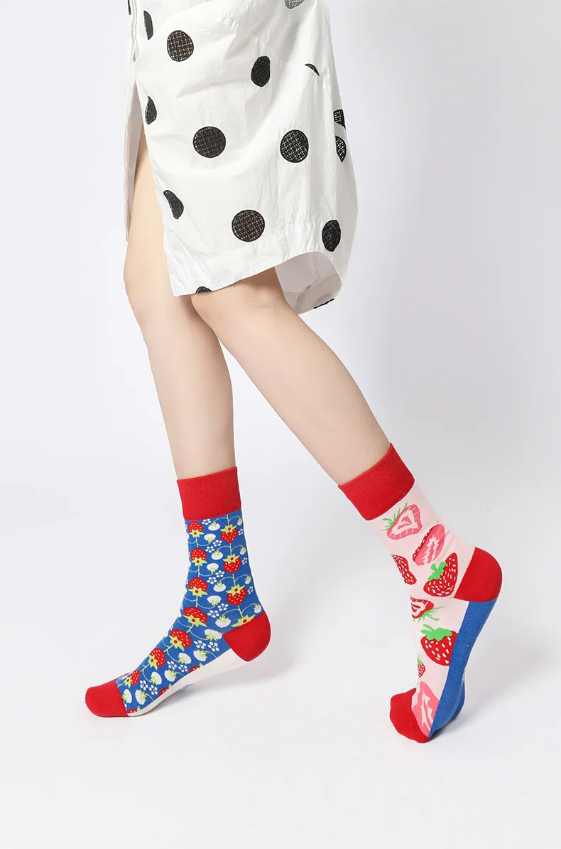 Neue mode socken, frühling und sommer ab socken, farbe kontrast socken, nette Japanischen mid-rohr socken – Detail 10