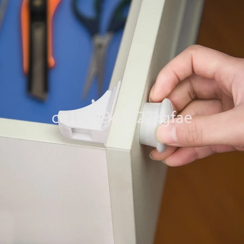 Protective Magnetic Safety Lock Invisible Child Baby Anti-pinch Hand Drawer Cabinet Latch Cabinet Door
