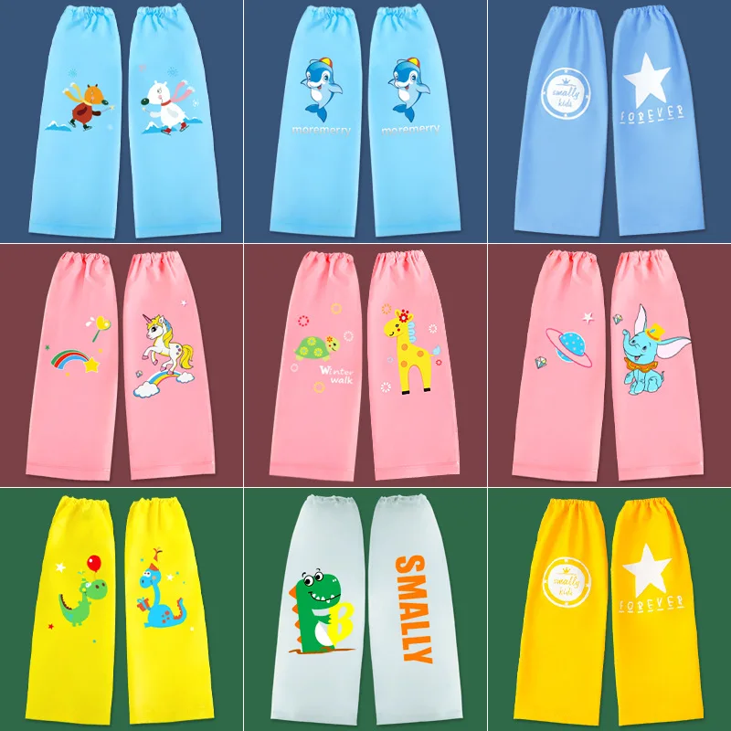Children's Kindergarten Dirt Proof Waterproof Boys and Girls Baby Rain Proof Leg Cover Cartoon Cute Tall Rain Pants Cover