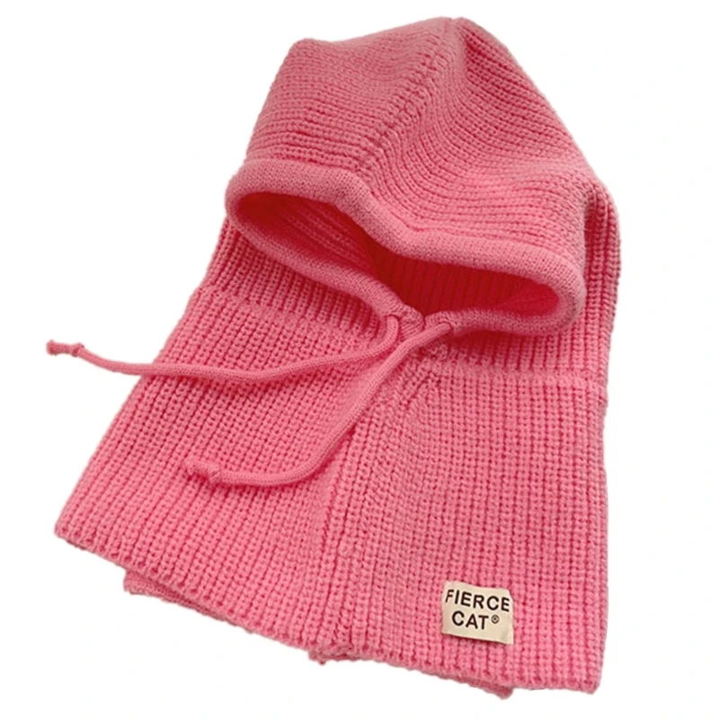 Practical and Stylish Beanie Children's Hat Scarf Set for Winter Solid Color Adjustable Hat Scarf for Boys and Girls
