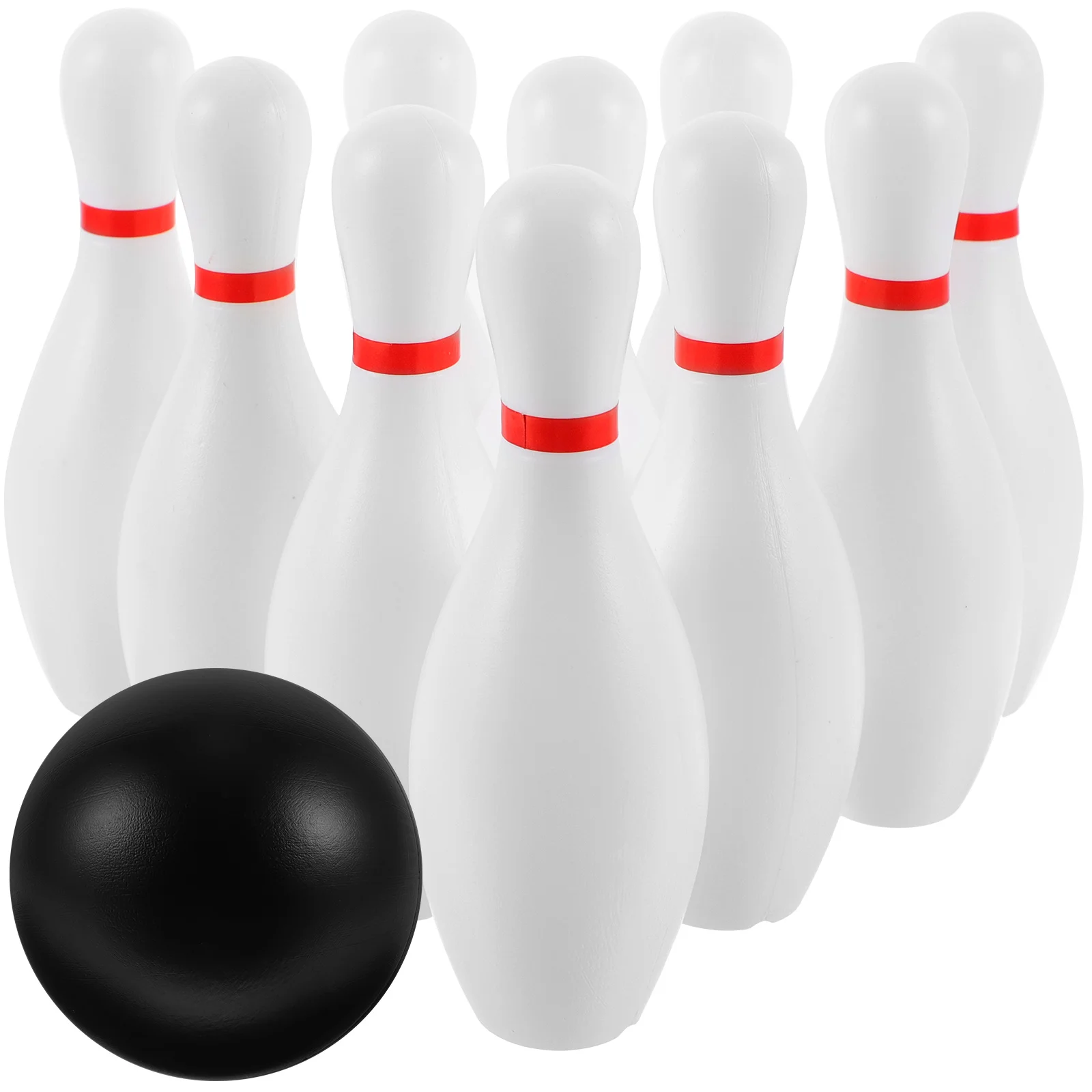 Wooden Bowling Toy Kids Outdoor Bowling Set Sports Child Educational Playset Fun Game Props White Children Intelligence