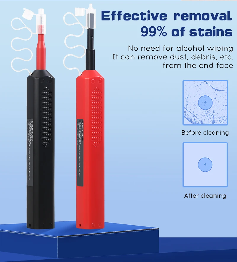 FTTH Optical Fiber cleaning pen tool 2.5mm LC MU 1.25mm SC FC ST LC Connector Op