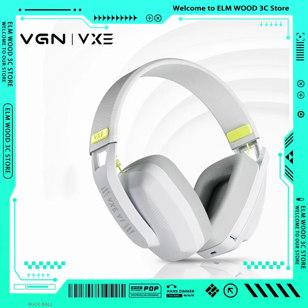 

Vgn Vxe Siren V1 Headphone Dual Mode Bluetooth Wireless Headset Long Battery Life Noise Reduction Pc Accessories Gaming Man Gift