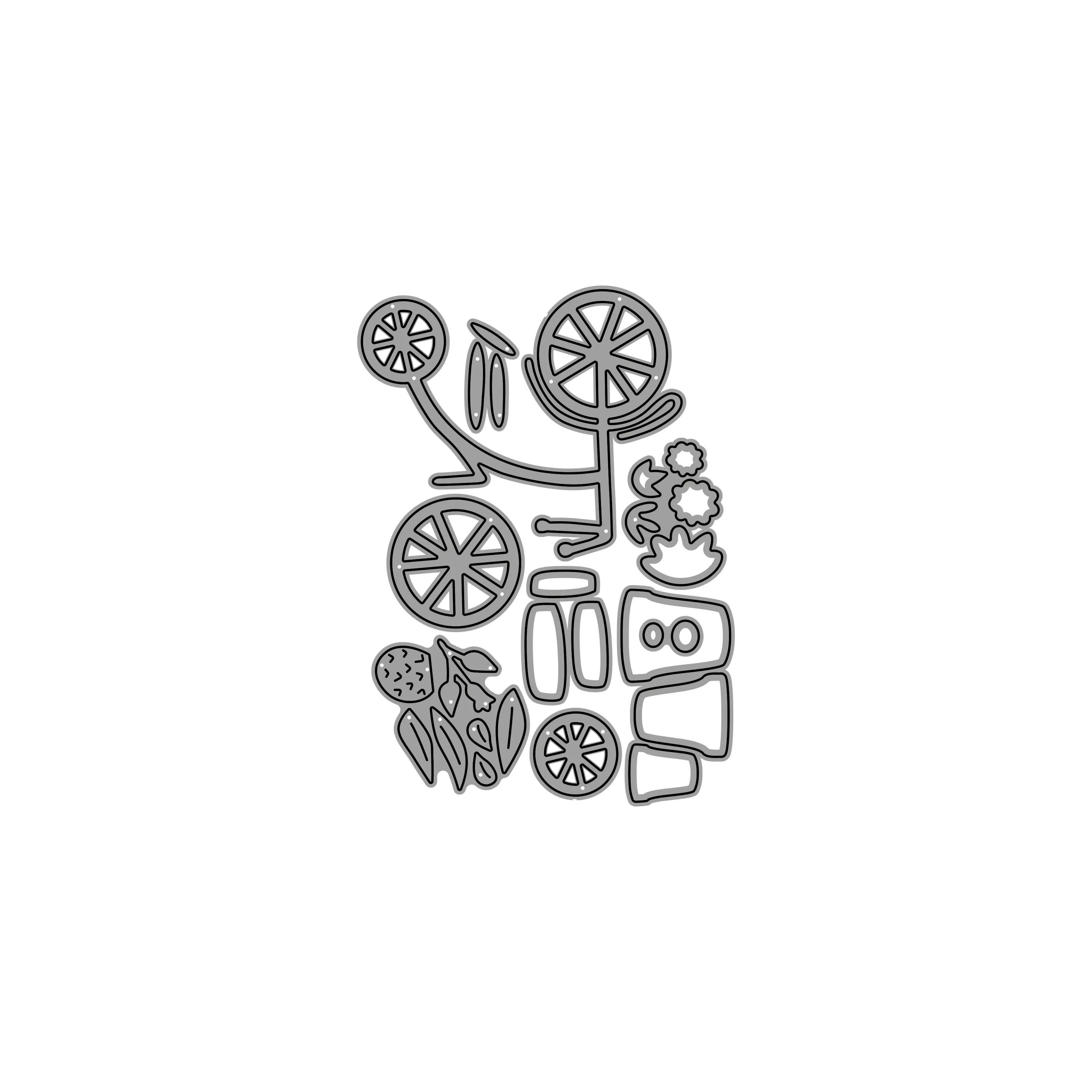 2023 New Craft Metal Cutting Dies Blooming Trike Die Set Scrapbook Paper Craft Knife Mold Blade Punch Stencil Die