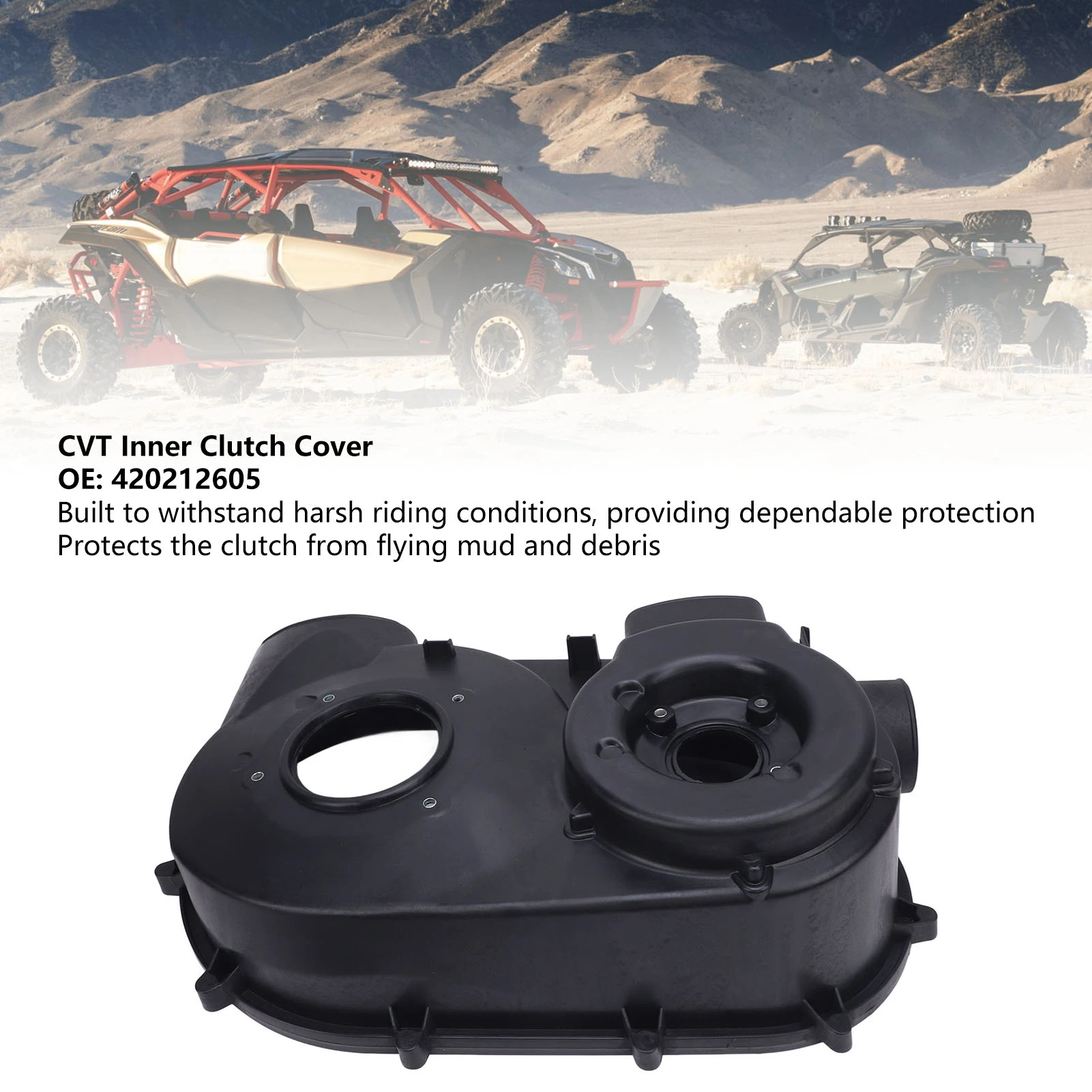 Belt Plate  Housing Inner Cover CVT Inner  Cover Easy Install Seamless Integration 420212605 for Maverick X3