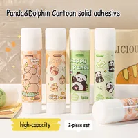 2 Pcs Capybara Solid Adhesive For Child  Office Supplies Kawaii Stationery Items School Supplies Useful Glue gun Tights 1