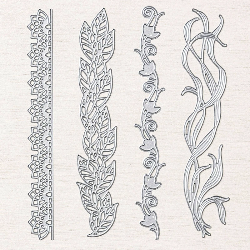 

4pcs/set Swirl Foliage Petals Metal Cutting Dies Die Cut Stencil Mould Knife DIY Scrapbooking Paper Cards Craft 2022 New