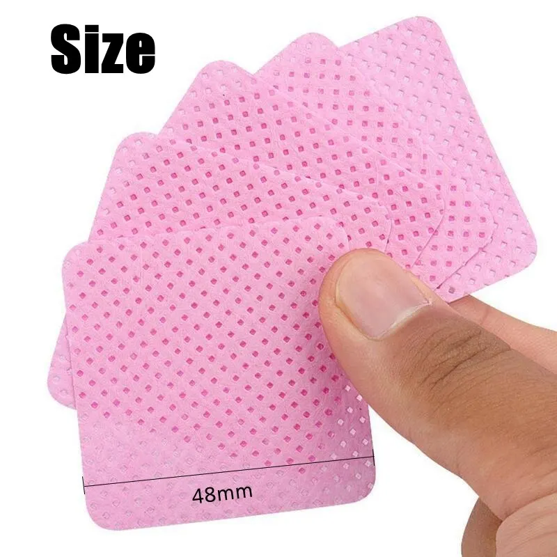 200 PCs Eyelash Gel Remover Cotton Wipes Nail Art Cleaning Pad Nail Polish Remover Nail Polish Remover Wipes Nail Cotton Pads Disposable Nail Pads