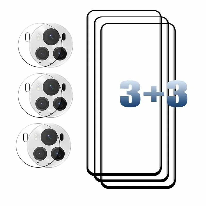 Premium 9D Curved Tempered Glass Screen Protector with Soft Camera Film
