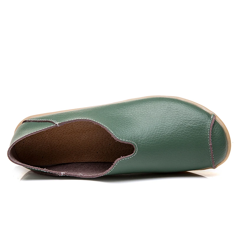 2022 Women Flats Ballet Shoes Woman Cut Out Leather Breathable Moccasins Women Boat Shoes Ballerina Ladies Casual Shoes