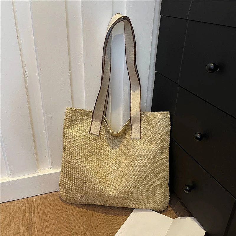 Fashion cotton rope straw women bags
