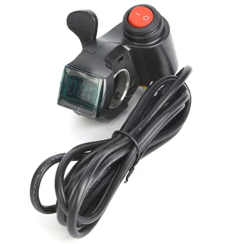 Acceleratore a pollice per bici elettrica Display LCD Interruttore di alimentazione tensione batteria digitale Qualità perfetta Durevole Facile da usare per veicoli elettrici