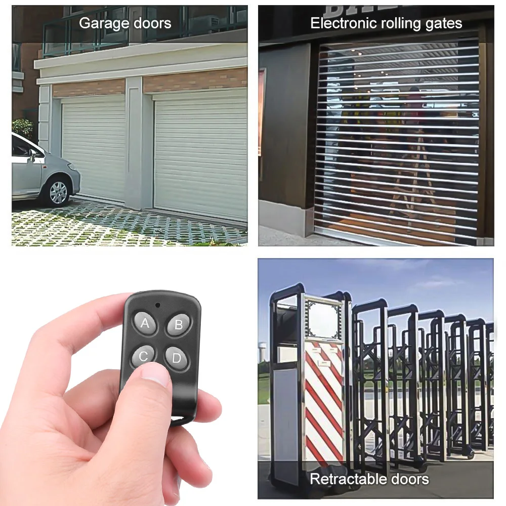 4 Channel 433Mhz Cloning Remote Controller RF Wireless Transmitter Key for Electoric Door Car Garage Door Electric Motorcycle wireless remote control wireless remote controller garage remote control