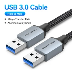 High - Speed USB 3.0 Extension Cable - Durable Type A Male to Male Connector for Versatile Device Connectivity (USB 3.0 Alloy Shell)