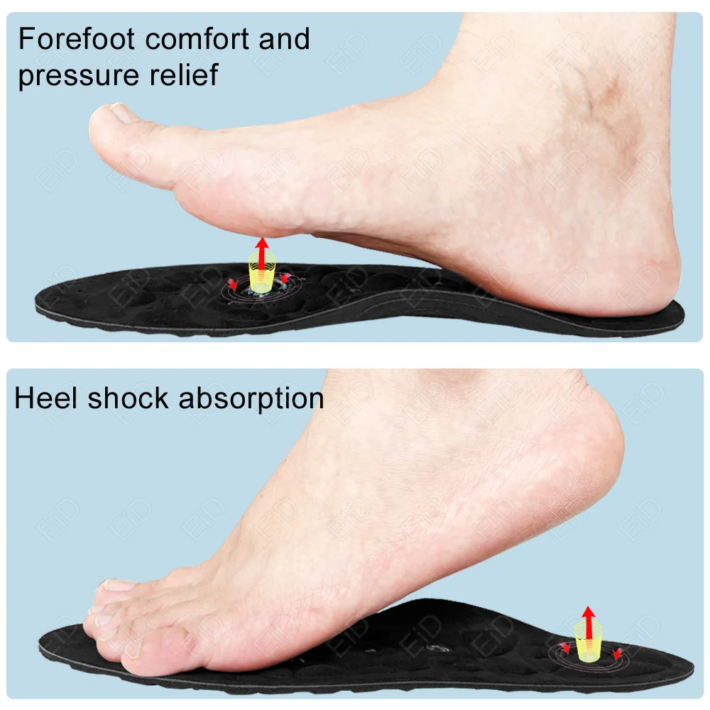 Orthopädische Einlegesohle Arch Support Magnetische Therapie Massage Einlegesohlen Männer Fuß Akupunkturpunkt Massage Einlegesohlen Anti-müdigkeit Gesundheit Einlegesohlen – Detail 25