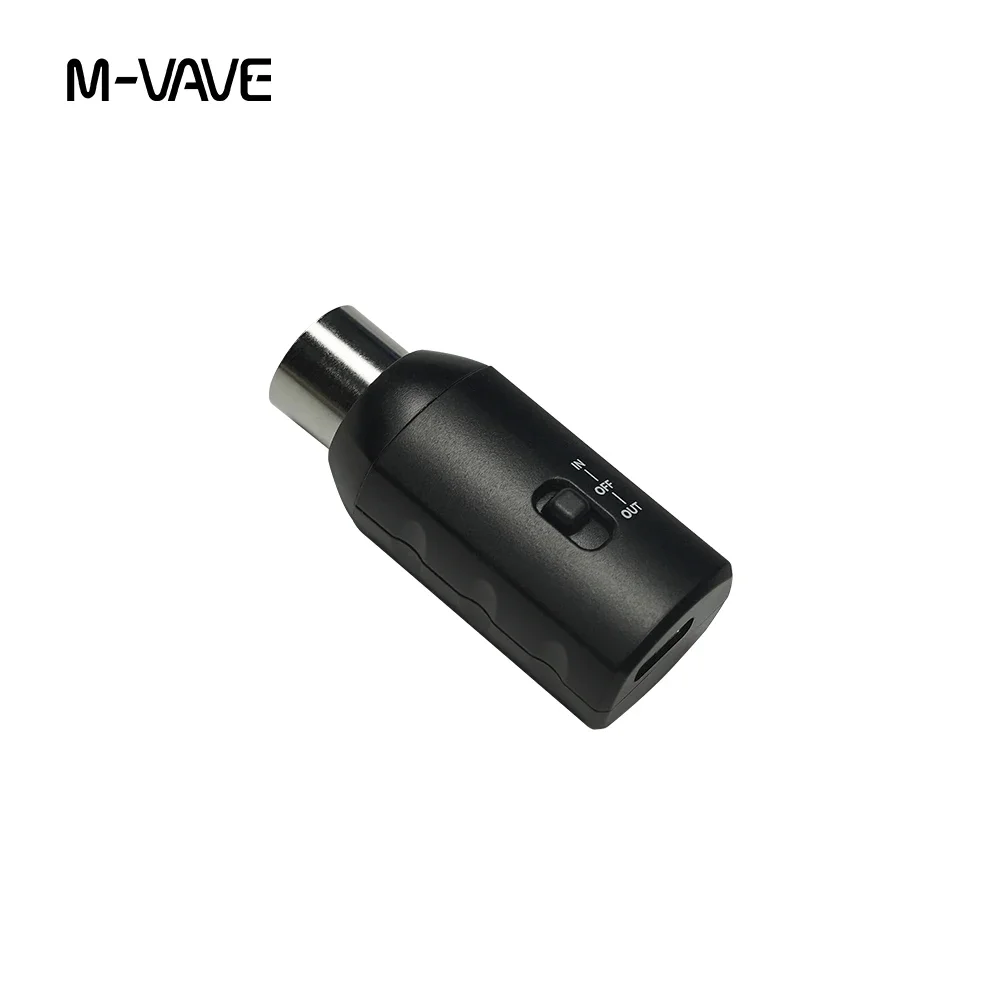 M-VAVE SK7 MIDI Adapter Mini Rechargeable Wireless Midi Receiver/Transmitter Transmission System Adapter Plug and Play Support