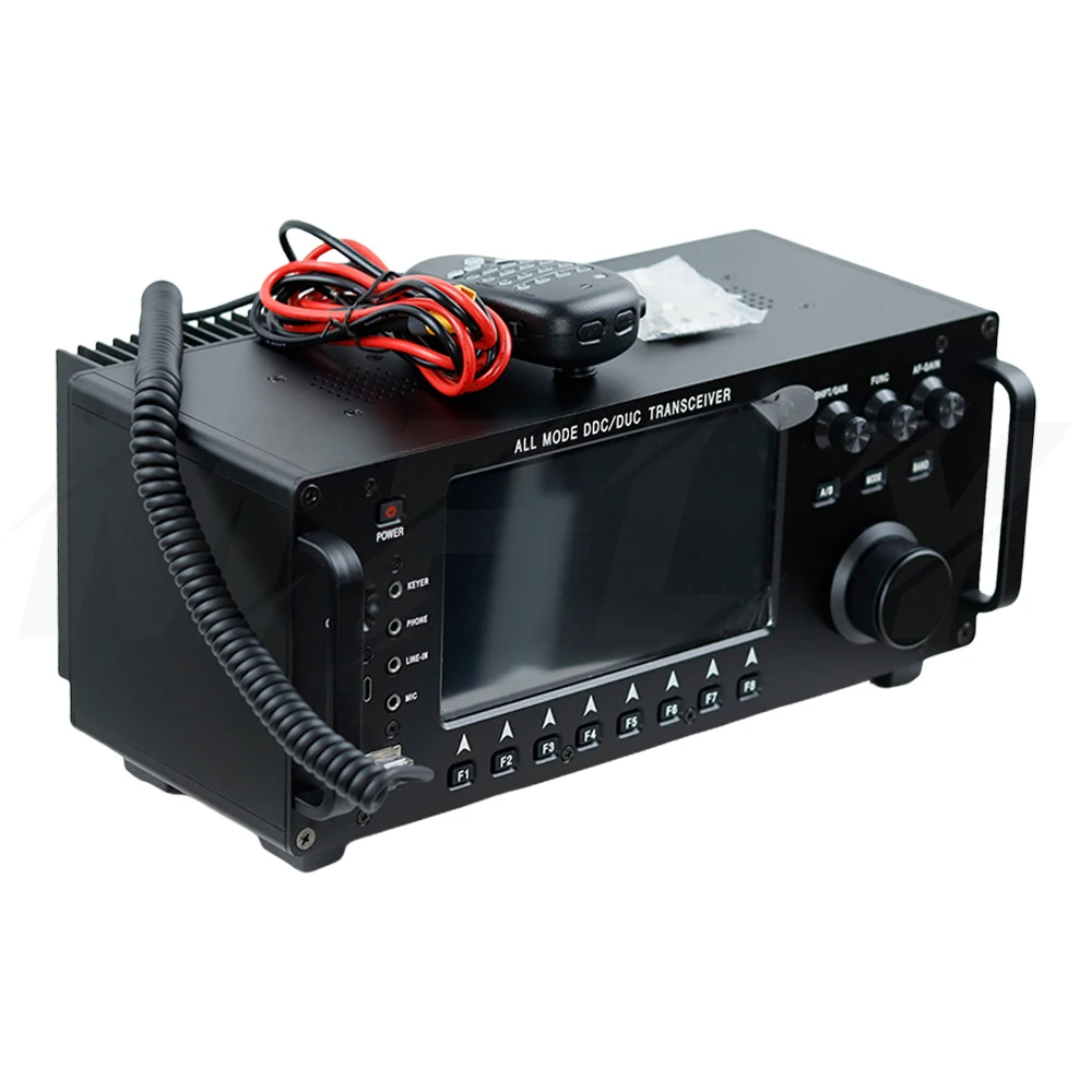 100W HF+UV All Mode DDC/DUC Transceiver Mobile Radio SDR Transceiver with 7" Tou