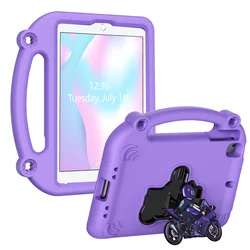 Universal Tablet Protective Cover with Adjustable Handle Stand - iPad Air1 9.7 (Lilac)