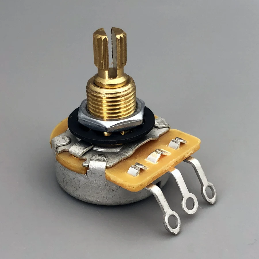 Pots Vs Potenziometro Audio CTS Conico Ad Albero Solido 250K O 500K - Per Chitarre Elettriche, USA Controllo Volume Tono Chitarra Elettrica - Foto 3